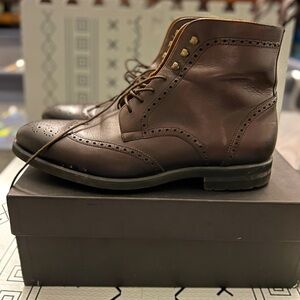 Rogue Wingtip Boots – Dark Brown